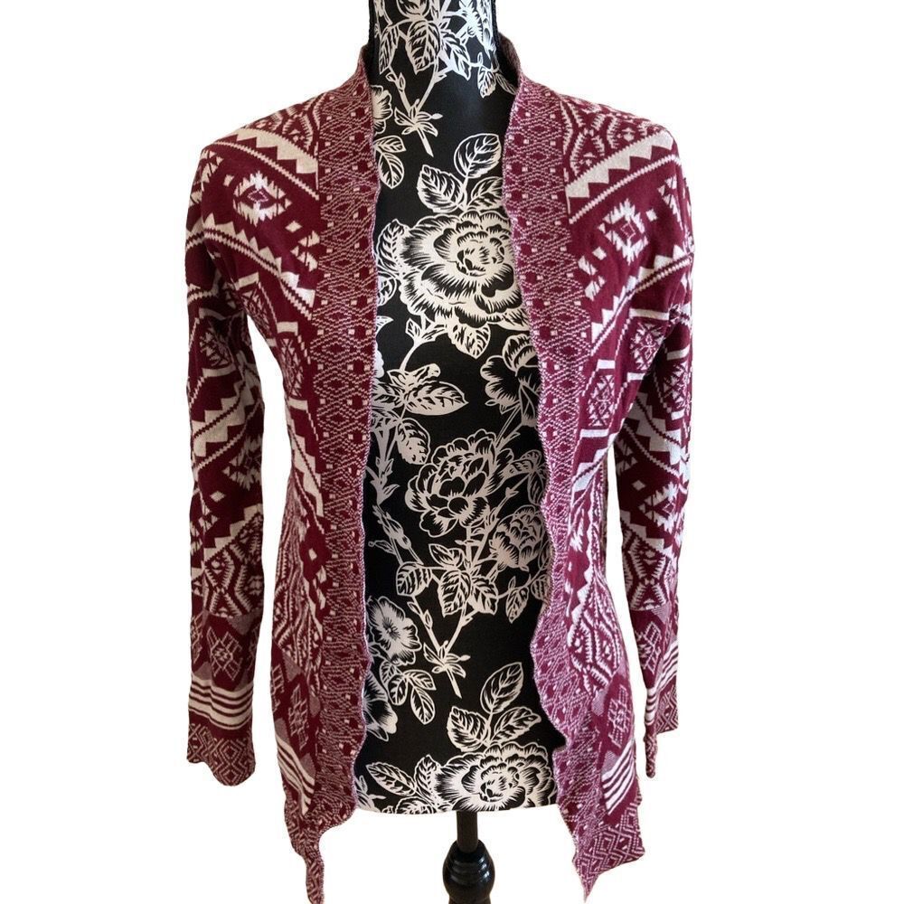 Pink Republic Cardigan Sweater Aztec Casual Geometric School